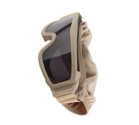 SUPYINI Desert Locust Goggles, Windproof Sand Proof Outdoor Goggles with 2 Lens Khaki for Various Facial Shapes, Great Using Experience