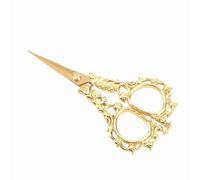 SUPYINI Embroidery Scissors, Sewing Scissors, Craft, Small Concise European Retro Style for Fabric Weaving, Paper Cutting, Cross Stitch (Gold)