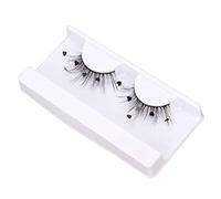 SUPYINI Fluffy False Eyelashes Love Shape Sequin Flutter Fake Eyelashes for Christmas, fit for all eye shapes with soft wispy lashes, suitable for cosplay and stage makeup (A13)