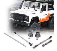 SUPYINI Front and Rear Gear Components, Metal Upgrade Accessories with CNC Machined for Precise Dimensions, Fit for WPL Series C14 C24 B16 B24 (Titanium MN-023T)