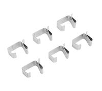 SUPYINI Generic 50Pcs Metal Christmas Lights Gutter Hooks Stainless Steel Christmas Lights Gutter Hangers (Large)