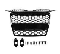 SUPYINI Glossy Black Front Center Grille, Durable, Compatible with 8P Chassis Prefacelift 2004 to 2008, Ideal for Car Front Grille or Radiator
