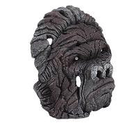 SUPYINI Gorilla Head Sculpture 16cm Animal Head Figure Resin Hollow Out Design Statue Decoration for Living Room Office Bookshelf