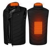 SUPYINI Heated Vest, Heated Gilet with 3 Gear Temperature Control, 2 Heating Zone, Lightweight USB Heating Down Vest for Men Women Camping Hiking Fishing (XL)