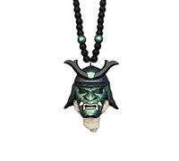 SUPYINI Japanese Demons Prajna Mask, Samurai Kabuto Helmet Car Rear View Mirror Pendant, Samurai Assassin Demon Oni Mask Ornament Car Decoration Car Ornament Accessories