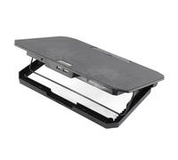 SUPYINI Laptop Cooling Pad Dual Fan USB Powered Fast Cooling for 14" 15" 17" Laptops Illuminating Design for Work and Home Plastic Black 1 Piece