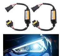 SUPYINI LED Headlight Decoder, 2Pcs Anti Flickering Harness Error Resistor Canceller Capacitor Canbus Decoder for Vehicle with H8 H9 H11 Connector Headlight