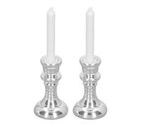 SUPYINI Miniature Candlestick, Retro Dollhouse Decoration, Portable Prop Made of Metal Material for Dollhouses, with Incredible Details, to Create a Romantic Environment