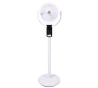 SUPYINI Oscillating Pedestal Fan with Remote Control, 8 Speeds, Quiet 180° Tilt, 8H Timer, Aromatherapy Box for Bedroom