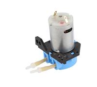 SUPYINI Peristaltic Liquid Pump Convenient Snap On Design for Experiments and Pharmacy, Black 12V DC Dosing Pump for Biochemical Analysis (Blue)