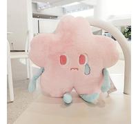SUPYINI Plush Stuffed Flower Doll Soft Skin Friendly Crying Shape Companion for Home Office Decor 40x40cm Pink (40 X 40cm)