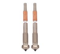 SUPYINI Quick Swap Nozzle, 2 Pcs Replacement for QIDI PLUS 4 3D Printer, Integrated Nozzle with Copper Alloy and Hardened Steel, Suitable for ABS PETG PLA TPU PC PP (0.4mm)