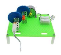 SUPYINI Science Toy for, Two Stage Acceleration Hand Crank Generator, DIY Invention Kit for Physics Experiments, Learning STEM Concepts with Manual Power Generator
