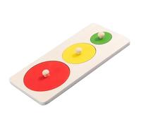 SUPYINI Shape Sorting Puzzles, Hand Eye Coordination, Safe Wood, Logic Thinking, Toddler Puzzles, Education, Family (Round)