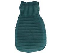 SUPYINI Silicone Hot Water Bottle, Explosion Proof Hot Water Bag with Knitted Cover for Home Office Bed Use, 550ml (Green)