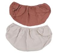 SUPYINI Solid Color Breathable Soft Changing Pad Diaper Changing Table Pad 2pcs Baby (Coffee Apricot)