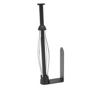 SUPYINI Stainless Steel Kitchen Damper Paper Holder Punch Free Preservative Film Roll Hanger Non Slip Rustproof Bathroom Tissue Holder Black
