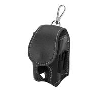 SUPYINI Stylish Club Ball Waist Bag, Water Resistant PU Leather, Generous Storage Bag for Tee Accessories, Portable Holder for Balls and Tee Valuables (Black)