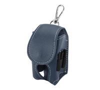 SUPYINI Stylish Club Ball Waist Bag, Water Resistant PU Leather, Generous Storage Bag for Tee Accessories, Portable Holder for Balls and Tee Valuables (Dark Blue)