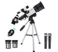 SUPYINI Telescope Adult Astronomy Telescopes and Adults, Professional Astronomical Refraction Telescope with Tripod and Wireless Remote Control (A)