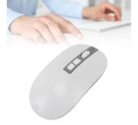 SUPYINI V11 AI Mouse, 6 in 1 Smart Voice Mouse with Real Time Transcription Translation Summarization, Rechargeable Ergonomic Design for Remote Work Office (White)