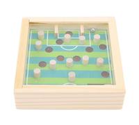 SUPYINI Wooden Labyrinth Ball Balance Toy, Rolling Beads Maze Balance Educational Toy, Hand Shaker Maze Games, Interactive Tabletop Games for Kindergarten and Home