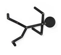 SUPYINI Wooden Stickman Toy, Wooden Stick Man Puzzle Game, Educational Toy, with Moving Limbs, Multipurpose Teaching Aids for Preschool (Black Stickman)