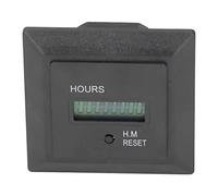 SUPYINI Working Hour Timer, Digital Display Timer Hour Meter 0-999999h 59m for Industry, AC, with Wide Timing Range, Reset Function, Clear Viewing for