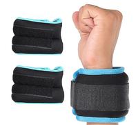 SUQ Ankle Wrist Weight Straps, Wrist Leg Weights for Women Men 1kg in Pair for Fitness Exercise Jogging Aerobics, Arm Weights for Walking, Rucking, Calisthenics
