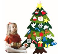 SUQ Felt Board, Story Board Set, Children's Teaching Felt, Interactive Boards for Kids Story, Storytelling Boards, for Kids Toddlers Gift, Toy for 3-6 Year Olds (Christmas Tree)