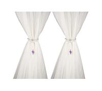 SUQ I OME 2 Pack of Luxury Crystal Beaded Magnetic Curtain Tieback and Holdback Curtain Clips Curtain Buckle Curtain Holder Blingbling Curtain Holdbacks for Drapes,Colorful