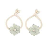 SUQ I OME Lotus Flower Shape Curtain tiebacks,Curtain holdbacks,Curtain Holders,Curtain Ties for Bedroom Decorations (Green)