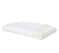 SUQ I OME Slim Sleeper- Thin Latex Foam Pillow for Bed Sleeping, Firm,Low Profile for Side, Back, and Stomach Sleepers,Cube White