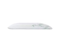 SUQ I OME Slim Sleeper -Thin Latex Pillow for Sleeping,Low Profile Ultra Thin for Stomach, Back, or Side Sleepers, Firm, 23x15.7x2.7 inch,Bamboo White