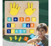 SUQ Montessori Math Learning Toy for Children, Finger Detachable, Toddler Number Addition Subtraction Toys Educational Learning Game, Finger Counting Game for Learning Numbers for 3+ Years Old Kids