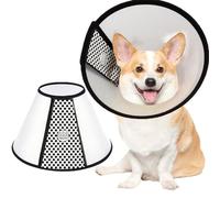 SUQ Pet Cone Recovery, Cone Adjustable Elizabeth Protective Collar, Anti-Bite Lick Safety Neck Cover, for after Surgery Wound Healing, Trimming Nails, Neck circumference 42-46cm, About 50 pounds