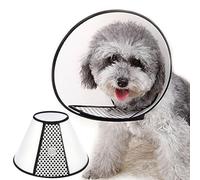 SUQ Pet Cone Recovery, Small Size Cone Adjustable Elizabeth Protective Collar, Anti-Bite Lick Safety Neck Cover, for after Surgery Wound Healing, Bathing, Trimming Nails (33-36cm)