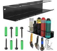 SUQ Silicone Tube Storage Rack, Efficient Storage, Caulk Gun Rack,Sealant Tube Holder, Wall Mounted Silicone Tube Storage Solutions, Tubes Rack Holds 5 Tubes and Caulking Nozzle