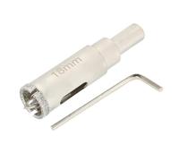 SUQIN Diamond Hole Saw 16mm With Pilot Center Drill Bit,Tile Hole Cutter Diamond Core Drill Bits for Glass/Tile/Ceramic/Marble/Limestone/Fiberglass/Porcelain Cutting