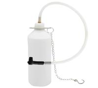 SuQurtom 1L Brake & Clutch Fluid Bleeding Bottle with Hanging Hook, Leak-Proof Brake Bleeder Bottle with 70cm Tube and Rubber Connector Adaptor, Fits Most Bleeder Screws to Collect Brake Fluid
