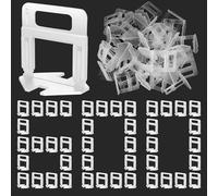SuQurtom 2mm Tile Leveling System Clips - 600pcs Tiles Leveler Spacers, Positioning Spacer for Wall Floor Ceramic Marble Natural Stone Installation