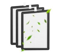 SuQurtom 3 Pack HEPA Filter Compatible with Meaco 12L Dehumidifier and Air Purifier, Trapezoidal Replacement Filter with One Slanted Edge