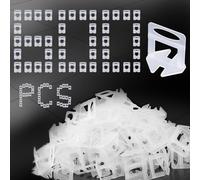 SuQurtom 600Pcs 3mm Tile Leveling System, Tile Spacer Clips for Floor Wall, Tile Installation Tool for Professional Ceramic Tile and Stone Installation, Spacers Only