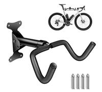 SuQurtom Bike Wall Mount Hanger Rack, Adjustable Storage Rack, Wall Mounted Bike Hanger with Foam Padded Protection for Indoor or Garage Space Saving