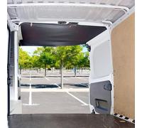 SuQurtom Rear Barn Door Awning Cover, Heavy Duty 600D Oxford Fabric Waterproof Tear Resistant Sun Shade Protection Sheleter Cover, Fit for Ford Transit Custom VW T5 T6 Renault Trafic Fiat Ducato Panel