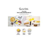 Sur La Table 2pc Salt & Pepper Mill Set in Mustard | Size: A Sur La Table Mustard A