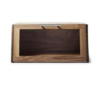 Sur La Table Black Walnut Bread Box, Brown