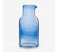 Sur La Table Colour Me Happy Blue Handmade Glass Carafe
