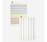 Sur La Table Colour Me Happy Set of 2 Multi Coloured Stripes Tea Towels