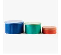 Sur La Table Colour Me Happy Set Of 3 Nesting Cake Tins